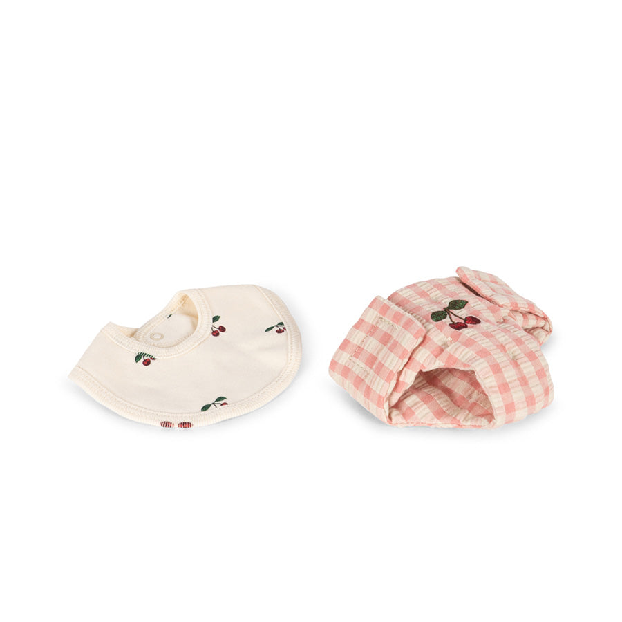Baby Dukke Puslesæt i Kuffert i Pink Check