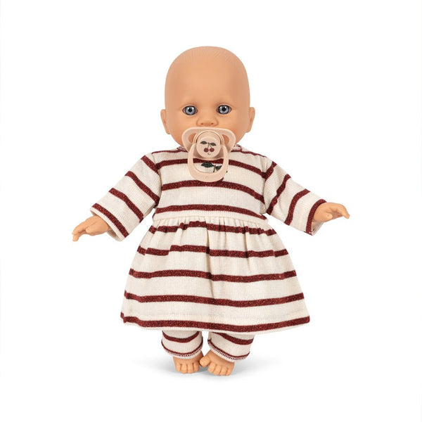 Bella Baby Dukke i Creamy Stripe