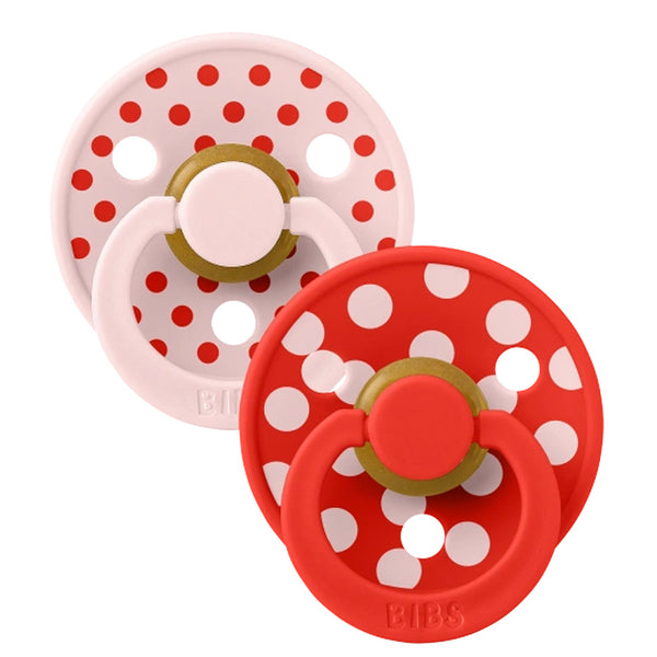 Bibs Studio Sut 2-Pak Polka Str 2, Blossom / Candy Apple