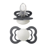 Bibs Supreme Silikone Sut, Str 2 - Iron NIGHT