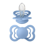 Bibs Supreme Silikone Sut, Str 2 - Sky Blue