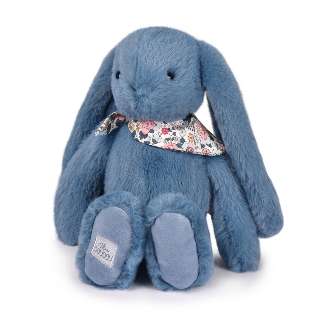 Blomsterkanin i Blå (35 cm) fra Doudou et Compagnie