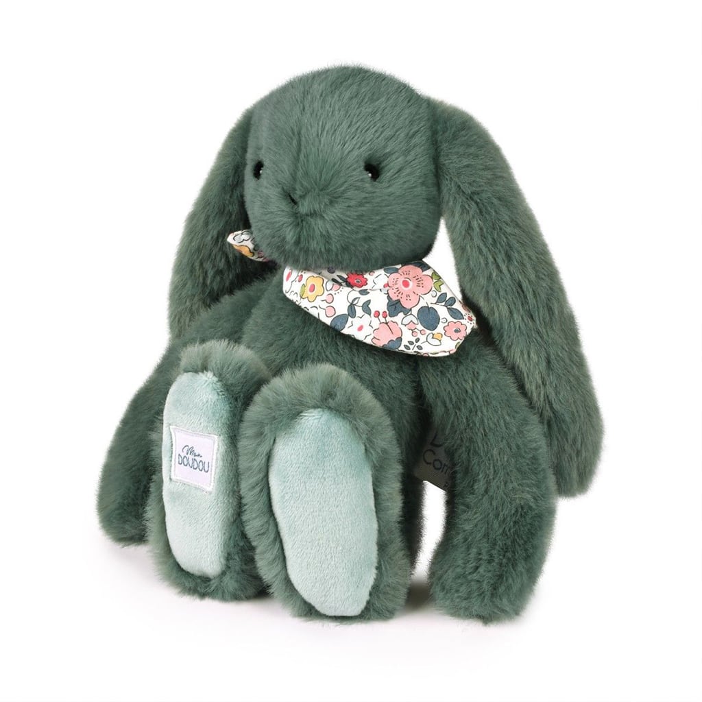Blomsterkanin i Grøn (35 cm) fra Doudou et Compagnie