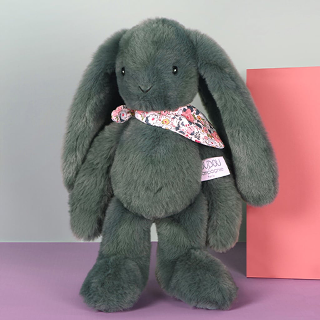 Blomsterkanin i Grøn (35 cm) fra Doudou et Compagnie