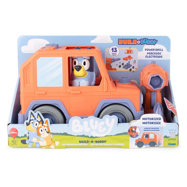 Bluey Build a Buddy Motoriseret Bil og Boremaskine