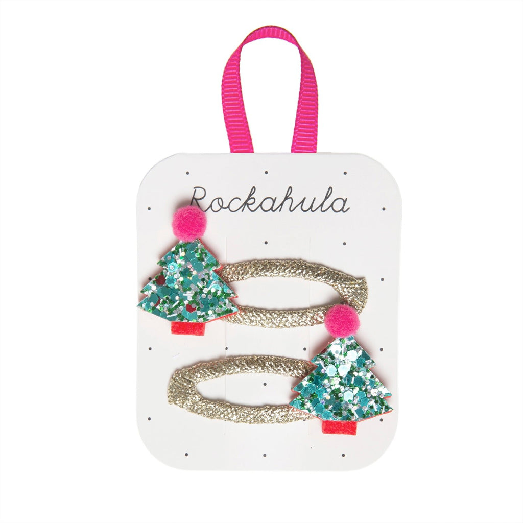 Christmas Tree Glitter Hårclips