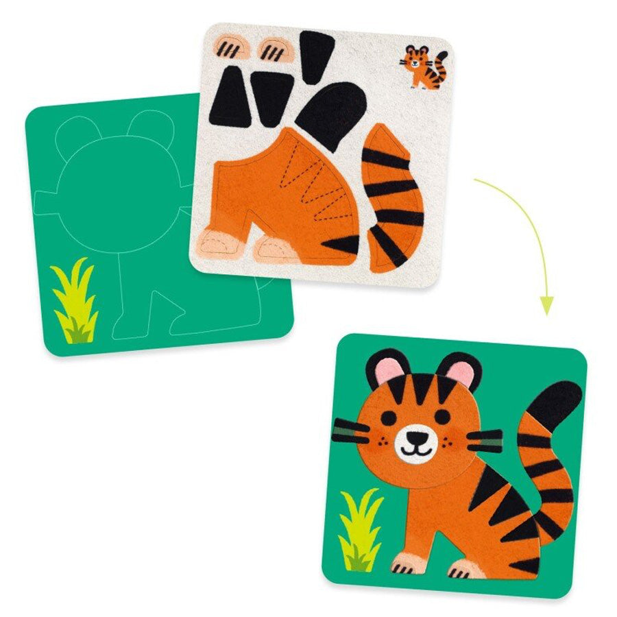 Collage Filt med Søde Dyr