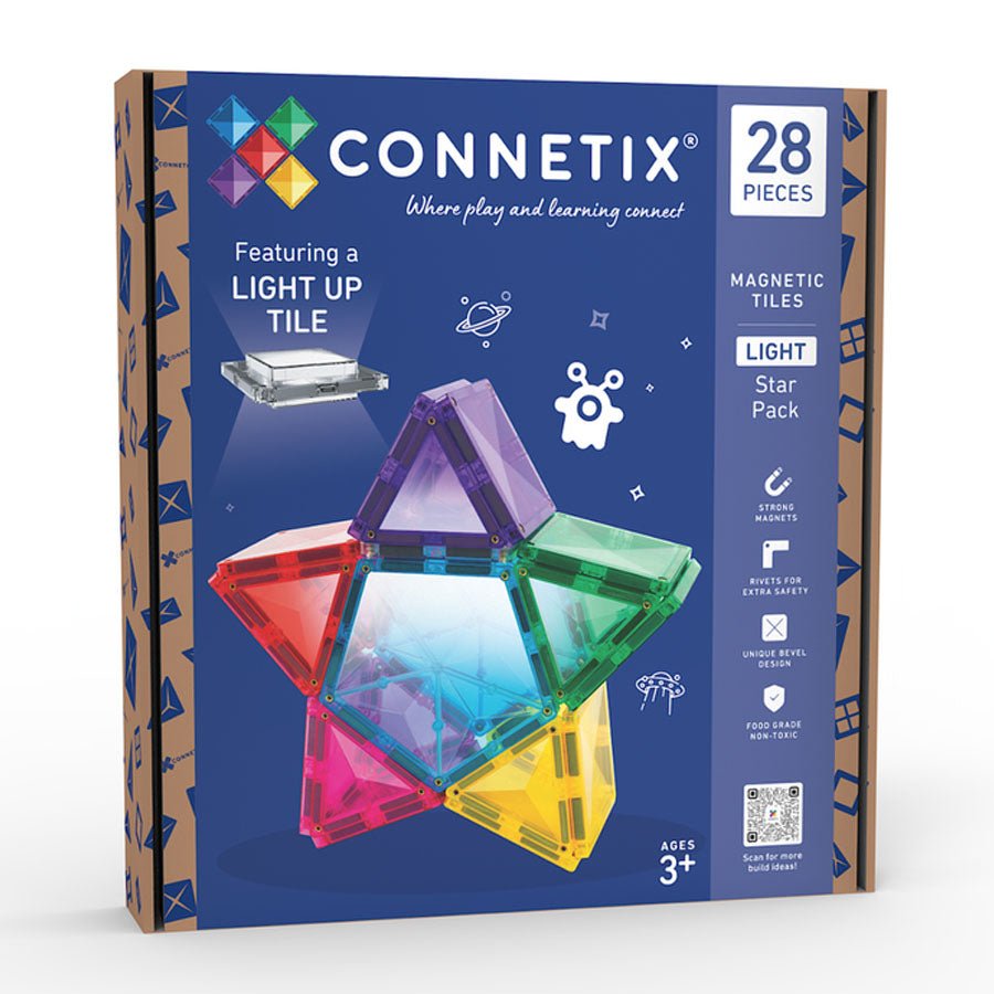 Connetix Light Star Pakke, Magnetsæt 28 Dele