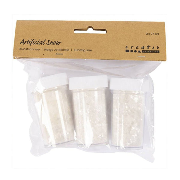 Creativ Company Kunstig Sne, Hvid Glitter