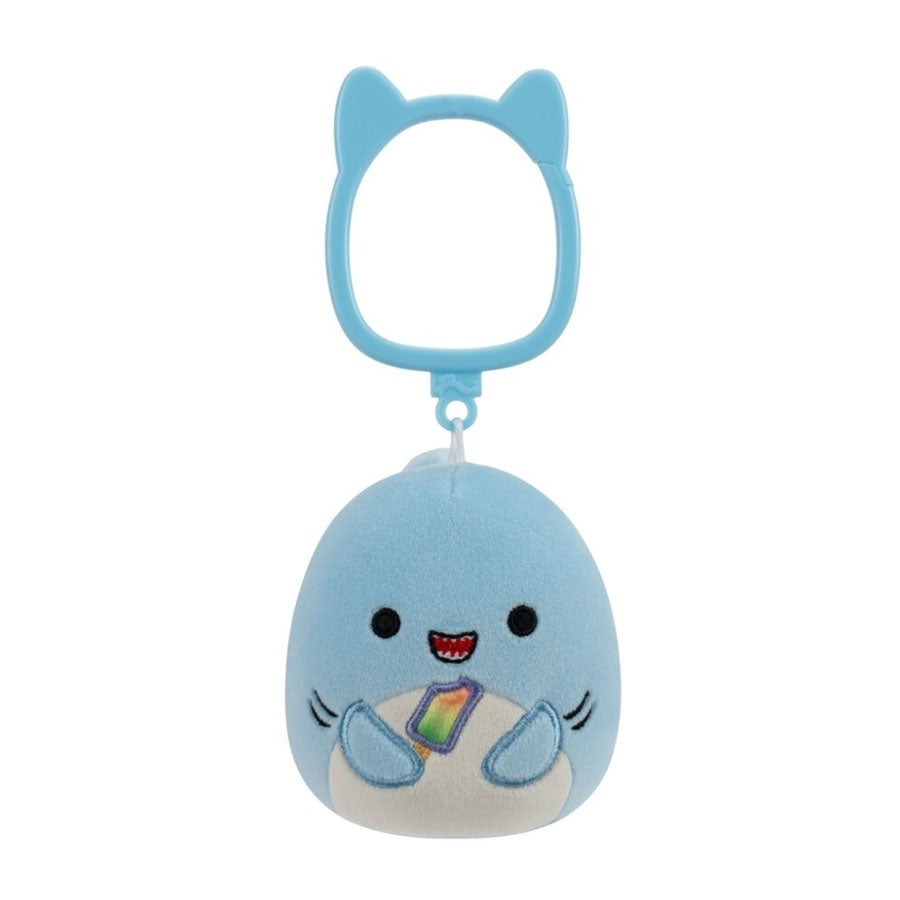 Den Blå Haj Rey med Clip-on (9 cm)