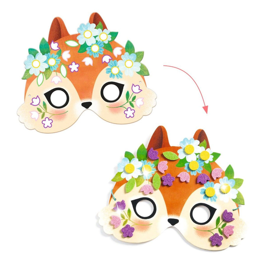 Djeco DIY Ansigtsmasker - Skovens Dyr