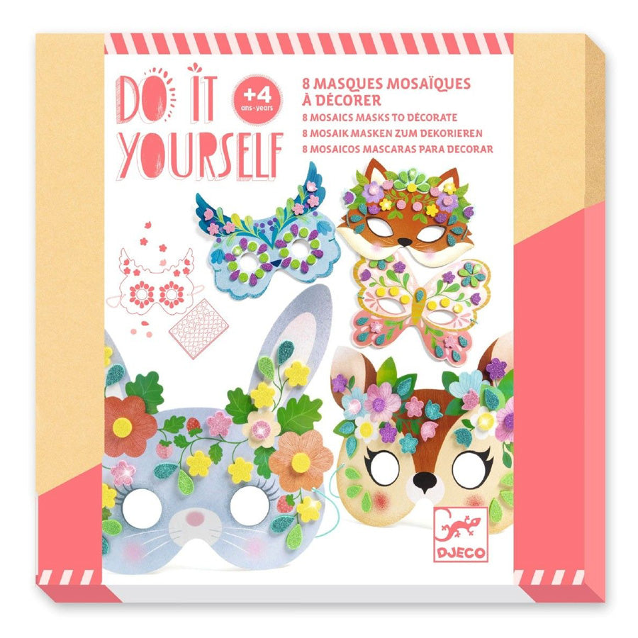 Djeco DIY Ansigtsmasker - Skovens Dyr