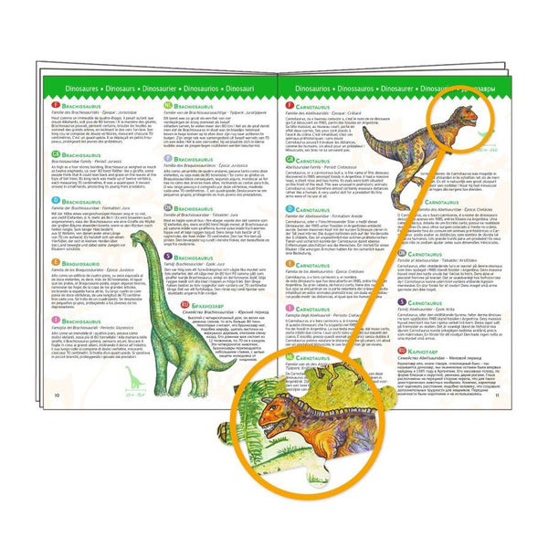Observationspuslespil med Dinosaurer (100 brikker)