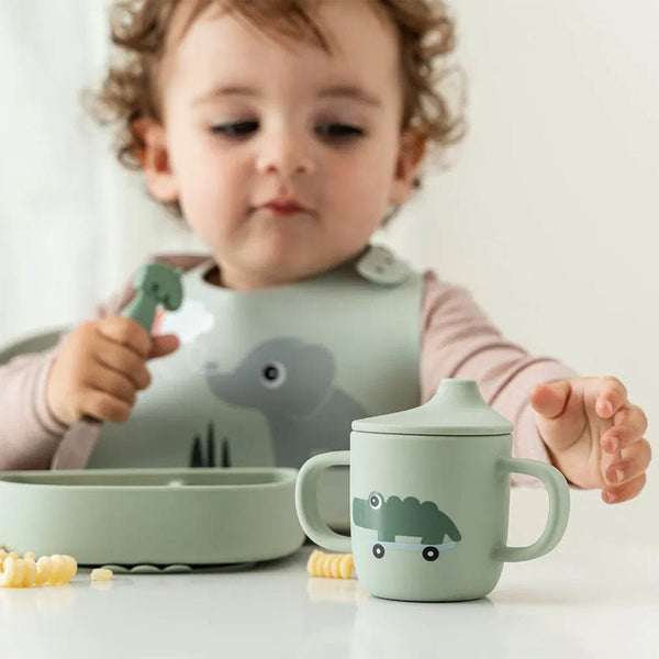 Done by Deer Silikone Tudkop Med 2 Hanke, Playground Grøn