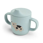 Done by Deer Silikone Tudkop med 2 Hanke, Tiny Farm Blå