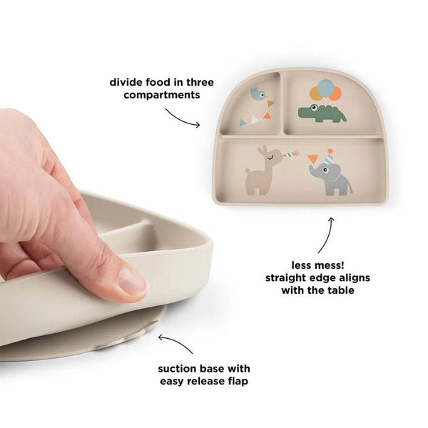 Done by Deer Stick & Stay Rumopdelt Tallerken, Celebration Sand