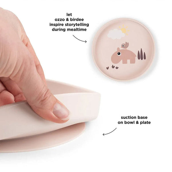 Done by Deer Silikone Stick & Stay Tallerken, Playground Powder