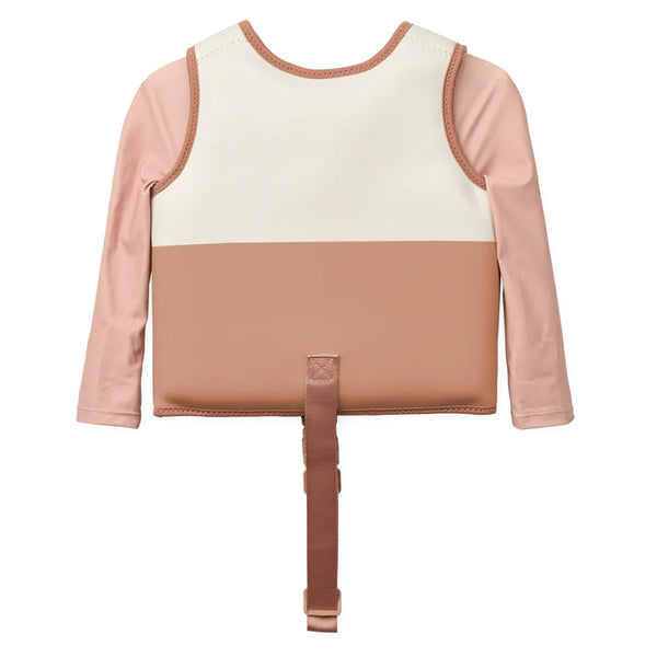 Dove Svømmevest med Ærmer i Tuscany Rose