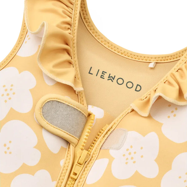 Dove Svømmevest med Flæse i Flower