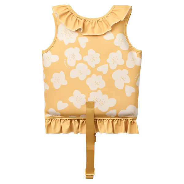 Dove Svømmevest med Flæse i Flower