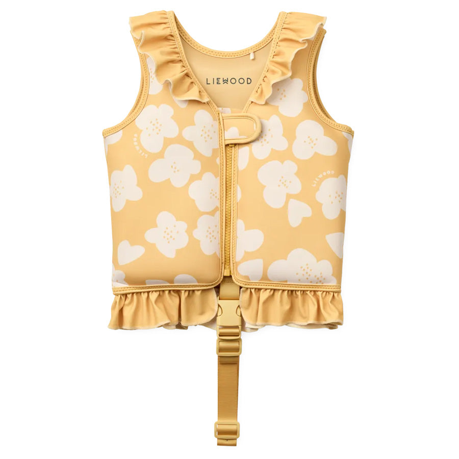 Dove Svømmevest med Flæse i Flower