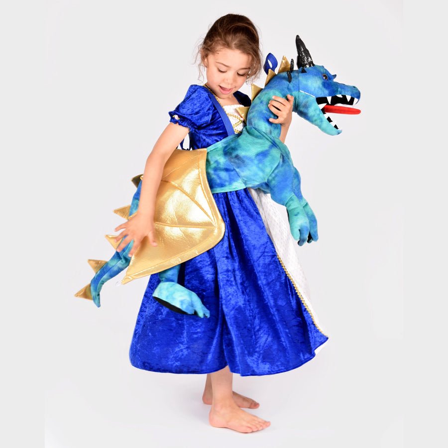 Drage Ride-On Kostume I Blå