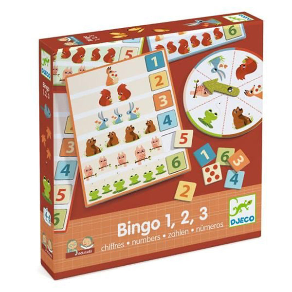 Lærespil Bingo "1, 2, 3 Tal"