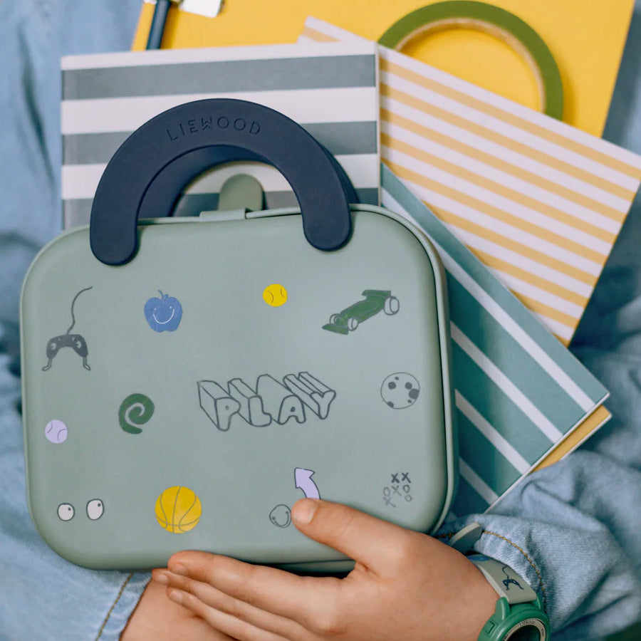 Elara Foldbar Madkasse i Play/Dusty Peppermint