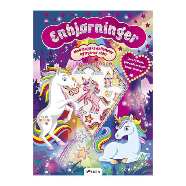 Enhjørninger Med Krystal-Klistermærker