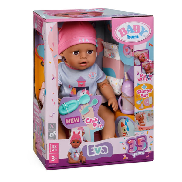 Eva Dukke Click og Play (43cm)