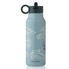 Falk Vandflaske i Race Cars/Beach Blue (350 ml)