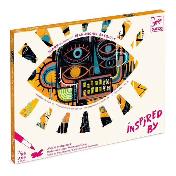 Farvelægning Inspired by Jean-Michel Basquiat