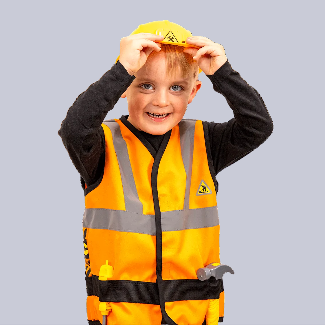 Bygge Arbejder, Vest Med Hat - Udklædning