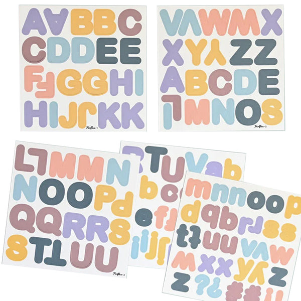 Magnetiske Bogstaver 125 stk i Pastel