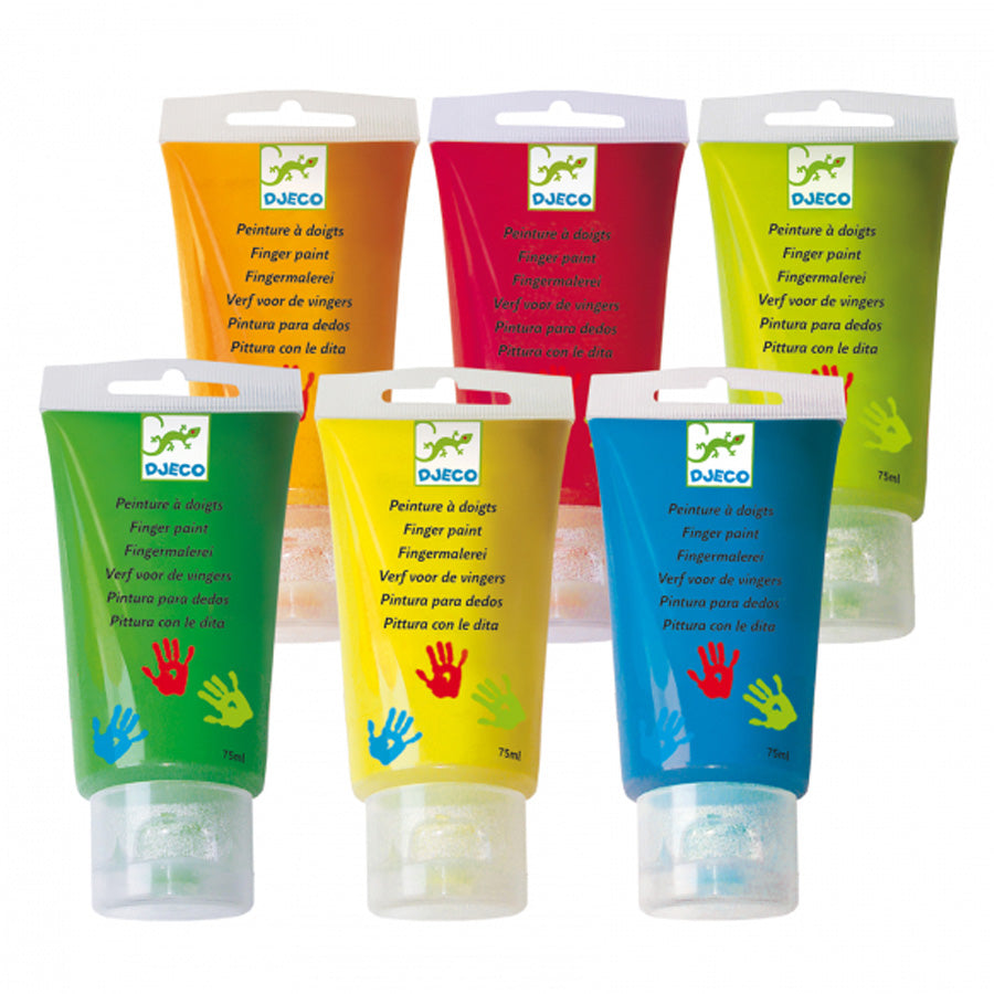 Fingermaling i Klassiske Farver