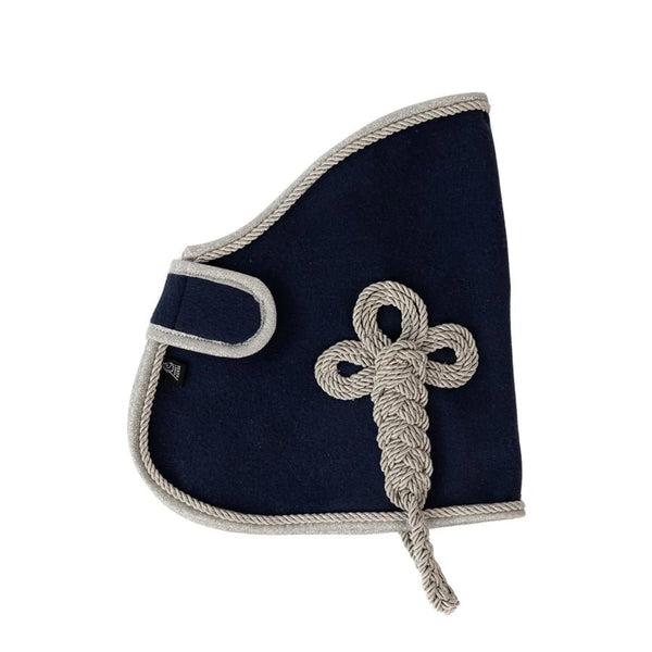 Fleecedækken i Navy