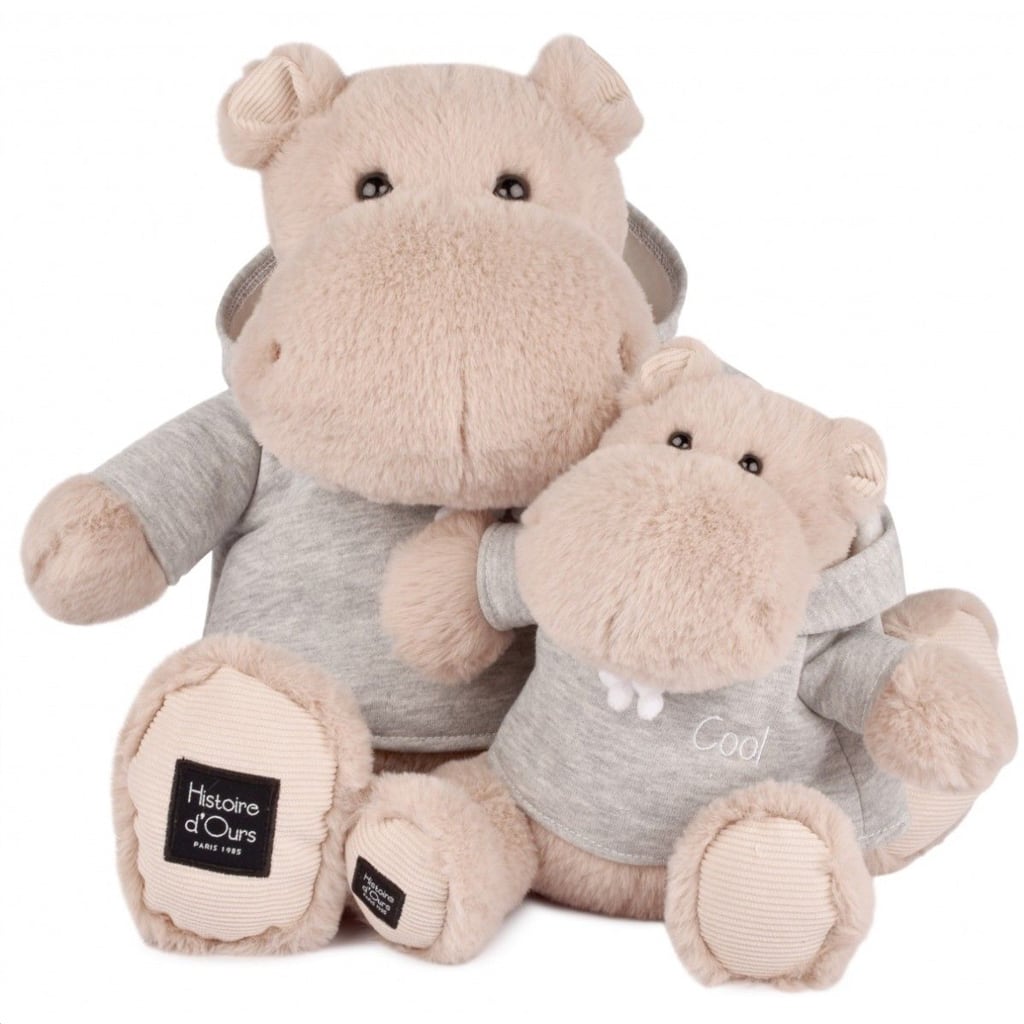 Flodhest med Hoodie (40 cm) fra Doudou et Compagnie