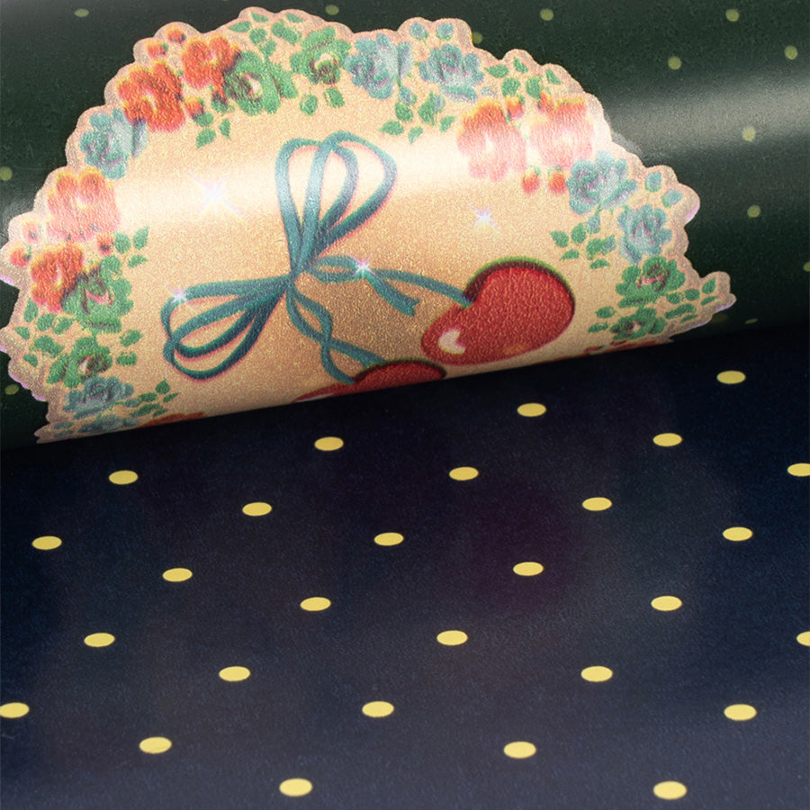 Gavepapir i Deer Diary Green