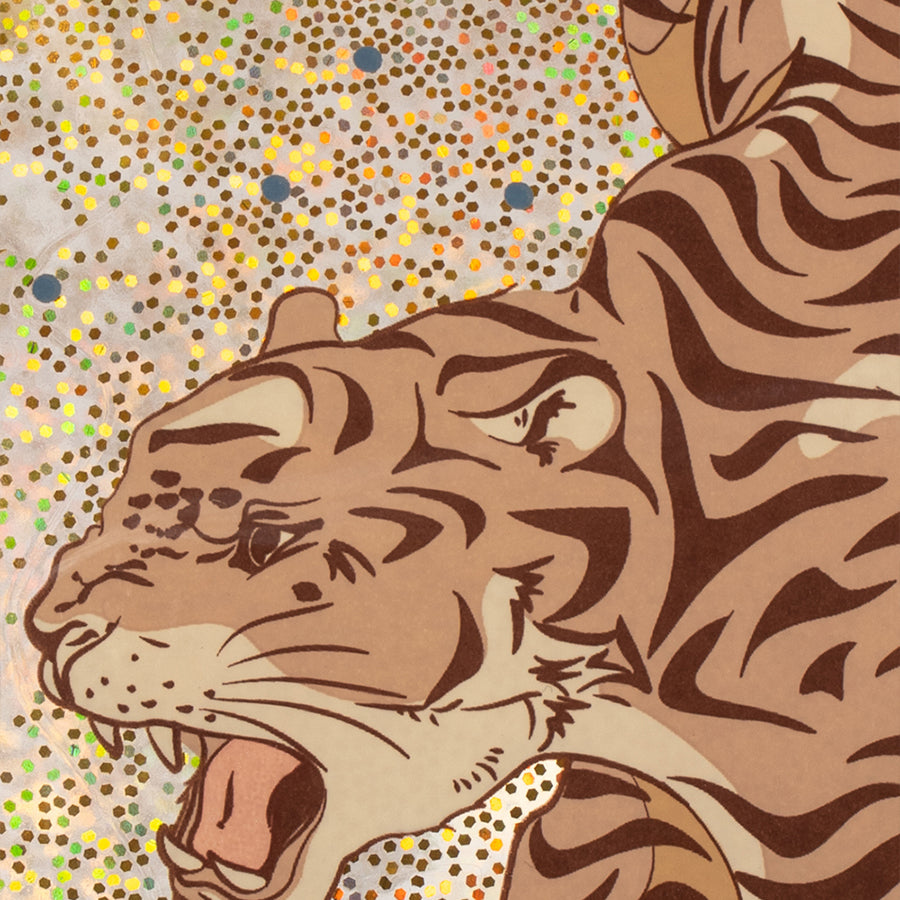 Glitter Hoppebold med Tiger