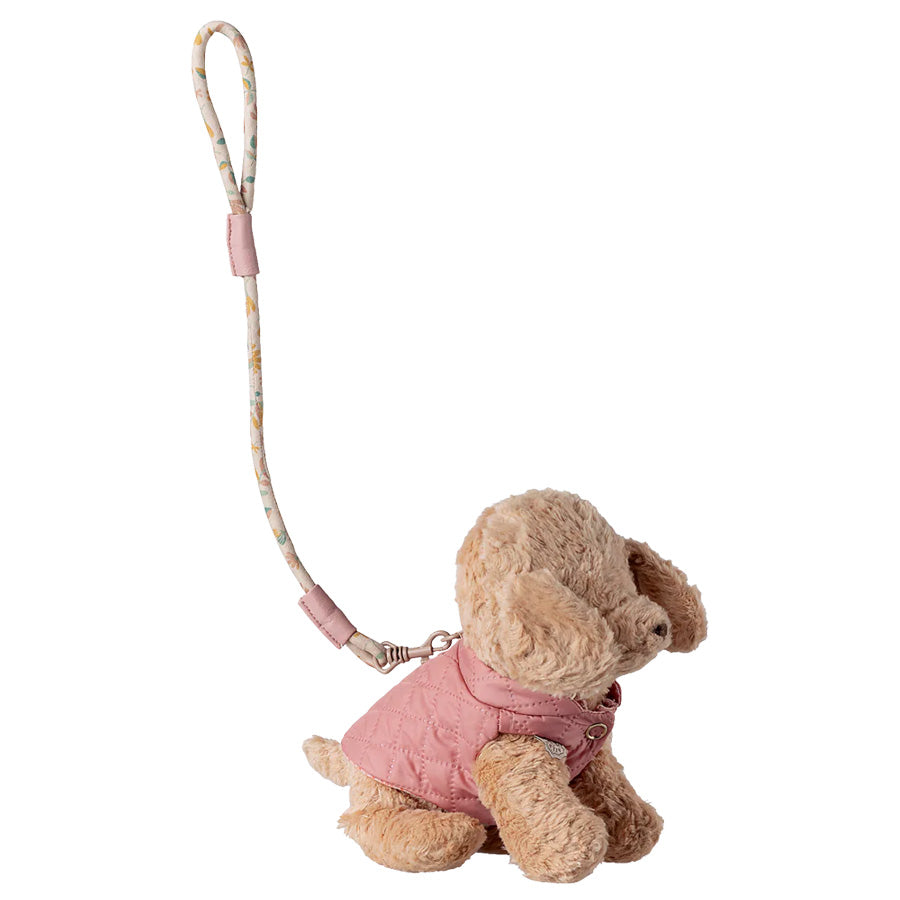 Halsbånd Og Snor Til Maileg Kæledyr i Rosa