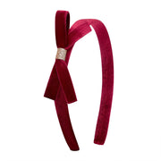 Hårbøjle Burgundy Violet Bow