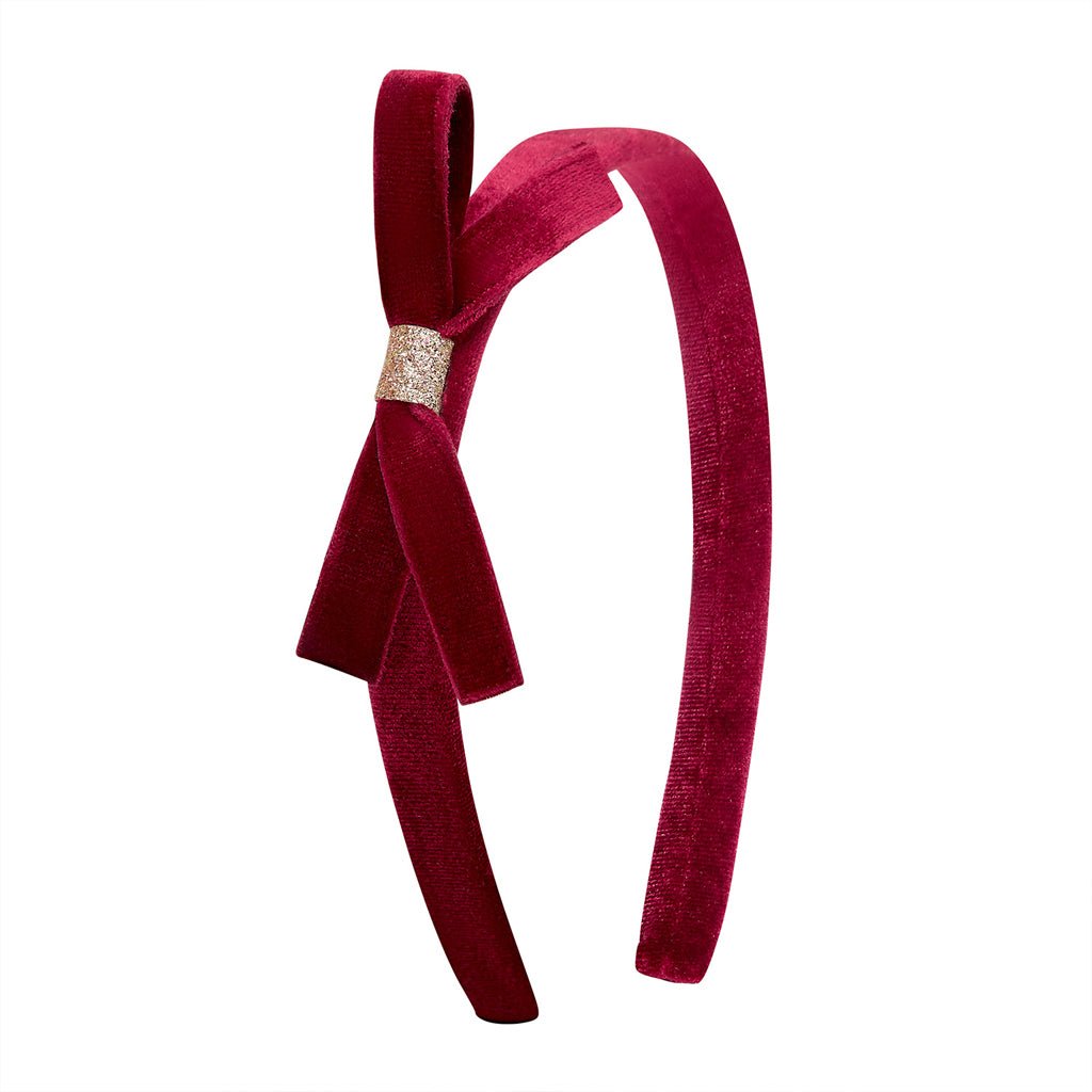 Hårbøjle Burgundy Violet Bow