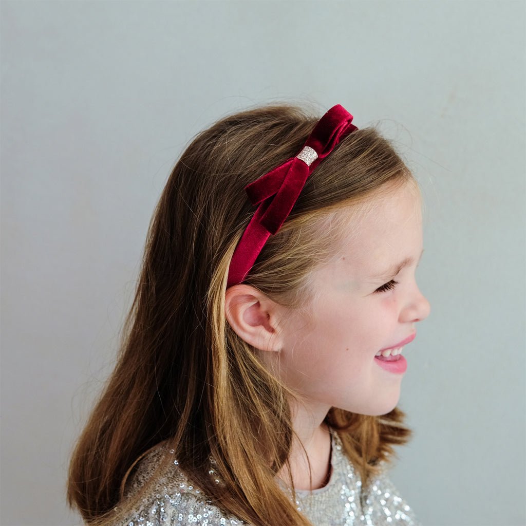 Hårbøjle Burgundy Violet Bow