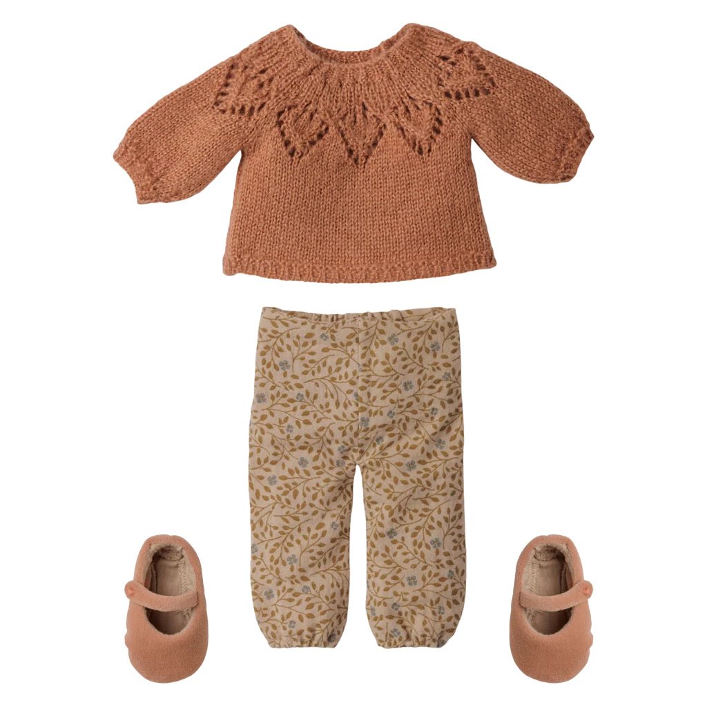 Kanin Klassisk med Bukser Og Stribet Sweater (str. 3)