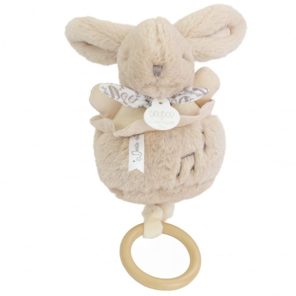 Kanin i Spilledåse i Beige (20 cm) fra Doudou et Compagnie
