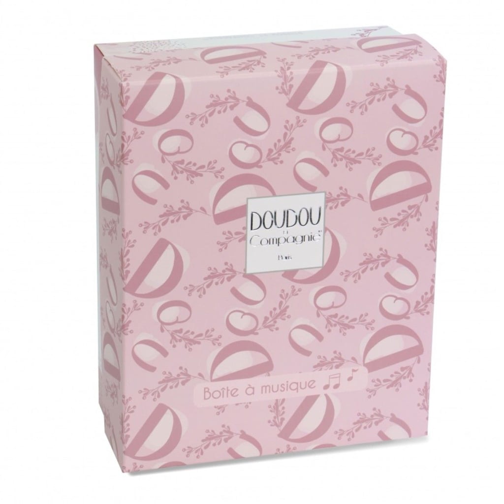 Kanin i Spilledåse i Rosa (20 cm) fra Doudou et Compagnie