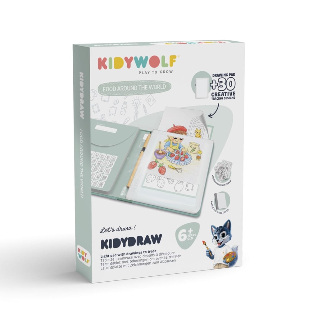 Kidydraw Tegnetavle Verdens Mad fra Kidywolf