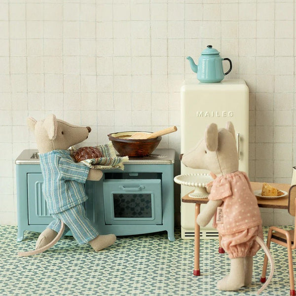 Køkken til Maileg Mus i Blå