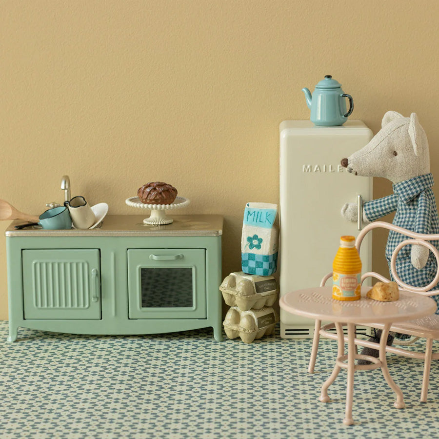 Køkken til Maileg Mus i Mint