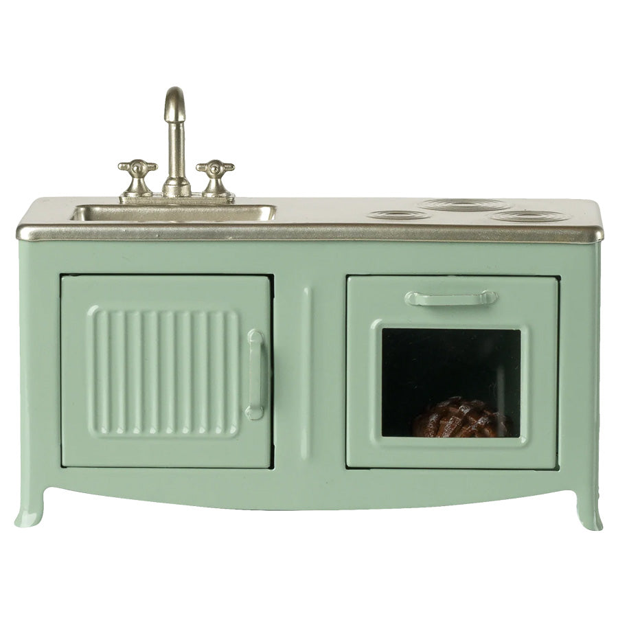 Køkken til Maileg Mus i Mint